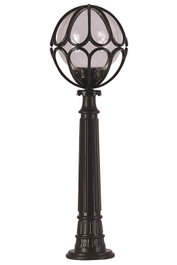 Opviq Lámpara de Suelo Exterior Negro